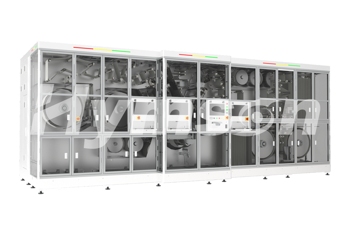 海目星方形高速卷繞機，裸電芯卷繞精度穩(wěn)控±0.3mm